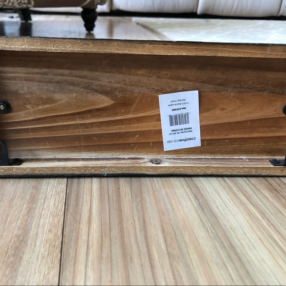 Wood & leather ‘Home’ wall decor - Picture 2 of 3